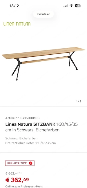 Esstisch mit Bank Bild 4