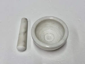Marmor Mörser mit Stößel (wie NEU) Bild 3