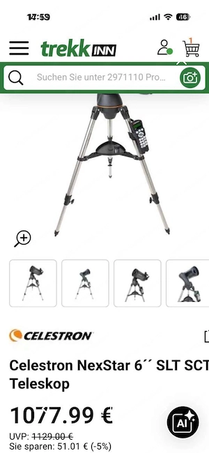 Teleskop Celestron Bild 5