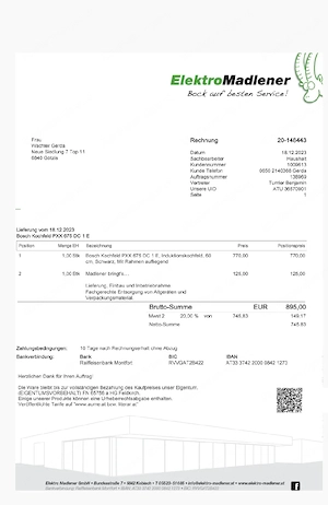 Induktionskochfeld  Bild 3