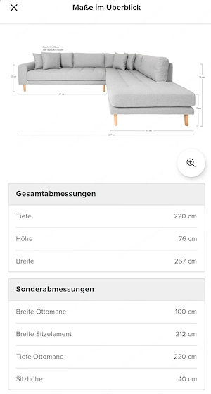 Ecksofa   Couch La Rose II Bild 4