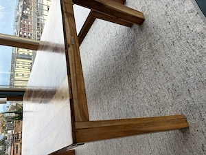 Holztisch aus Akazie inkl. Bank Bild 3