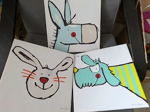 Kinderzimmer Leinwand 3teilig