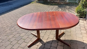 Ovaler Mahagoni Holztisch 1,60 m Länge 