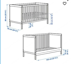 Ikea Babybett Sundvik