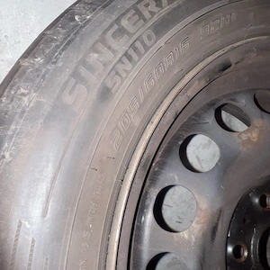 4x Vag stahlfelgen auf sommerreifen 205 60 16 92H Audi seat skoda VW 5x112 Bild 4