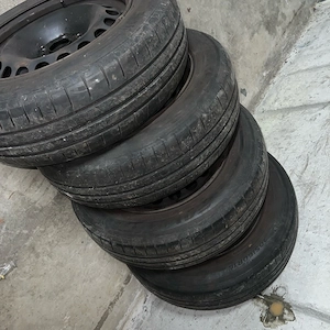 4x Vag stahlfelgen auf sommerreifen 205 60 16 92H Audi seat skoda VW 5x112 Bild 9