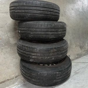 4x Vag stahlfelgen auf sommerreifen 205 60 16 92H Audi seat skoda VW 5x112 Bild 8