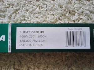 3x Sylvana SHP-TS Growlux, je 400 Watt, Natrium Gas Druck Lampe Bild 2