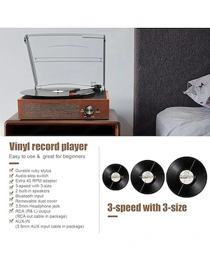 Plattenspieler + Plattensammlung  Bild 3