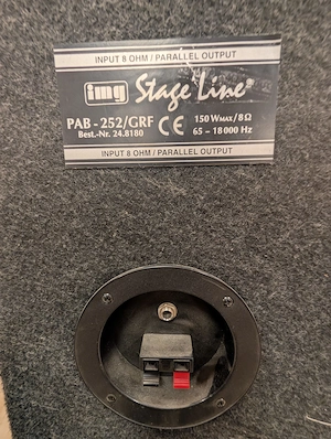 PA Anlage 2x50W Verstärker Lautsprecher Bild 2