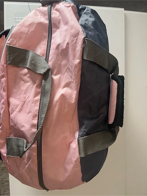 Sporttasche   Reisetasche rosa schwarz Bild 5