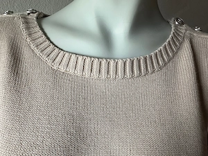 Eleganter Damenpullover Gr. 40 beige - Redgreen - wie neu Bild 5