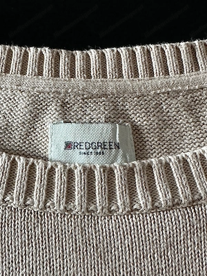 Eleganter Damenpullover Gr. 40 beige - Redgreen - wie neu Bild 7