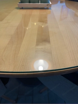 Tischplatte Glas 130 cm Durchmesser Bild 3