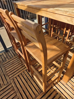 Gartenmöbel Gartenbar Set Tisch mit 6 Stühlen  Bild 8