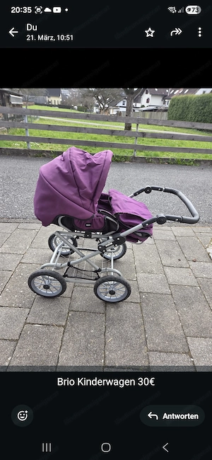 Kinderwagen Lila