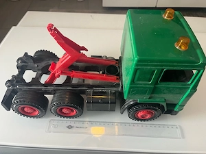 Vintage Kipplaster Bagger mit Anhänger Baustellenfahrzeug Spielzeug 30 cm