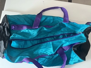 Große Vintage Tasche Türkis  Lila - 80er 90er Style Bild 2