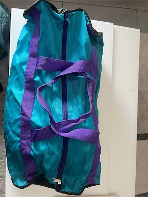 Große Vintage Tasche Türkis  Lila - 80er 90er Style Bild 3