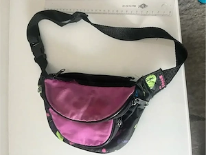 Vintage Bauchtasche 80er 90er Neon Pink Festival Retro Gürteltasche