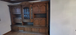 Eiche massiv, Breite 2,50m   Tiefe und 0,36m bzw 0,52m   Höhe 2,10m (in der Mitte 2.20m) Bild 4