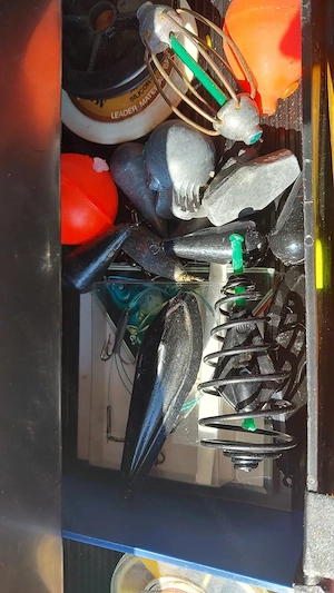 Angeln: Angelkoffer gefüllt mit Zubehör Bild 5