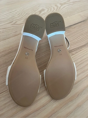 Weiße Tamaris Sandalen, Größe 38   Neu mit Schuhkarton Bild 4