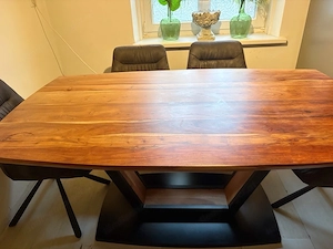 Massivholz - Esstisch (Bootsform) Bild 2