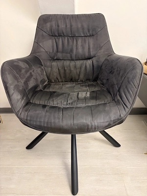 Armlehnstühle - Grau - Drehbar Bild 2