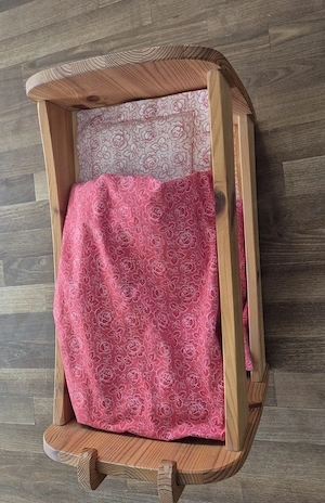 Puppen Stockbett Vollholz Bild 2