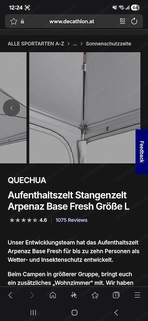 Aufenthaltszelt camping Bild 3