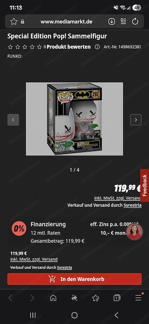 Funko pop batman Edition 