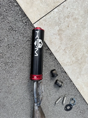 Auspuffanlage VOCA Rookie 50 70cc (EC), KRM Enddämpfer Bild 3