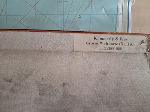 Alte Weltkarte von 1959 Bild 3