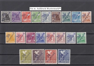 10 Briefmarken Sätze Deutschland 1948 mit Lokalem Aufdruck Postfrisch Bild 2