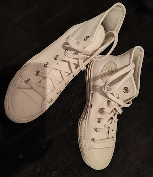 Converse Gr 39 Leder chuck taylor all star Plateau Bild 4