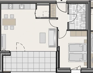 Erstbezug 2 Zimmerwohnung 50m2 PROVISIONSFREI Bild 3