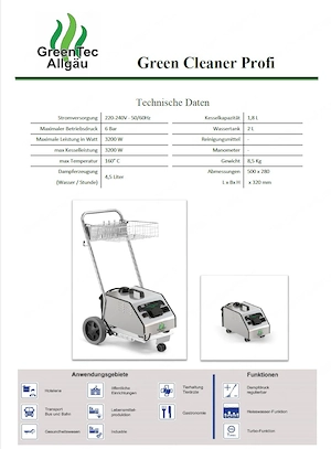 Greentec Cleaner Profi Dampfreiniger  Bild 6