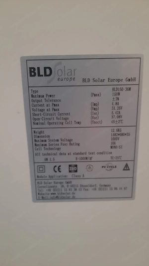 Photovoltaikmodul BLD 150-36 M Bild 3