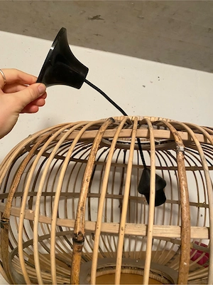 Deckenlampe Korb Boho Bild 2