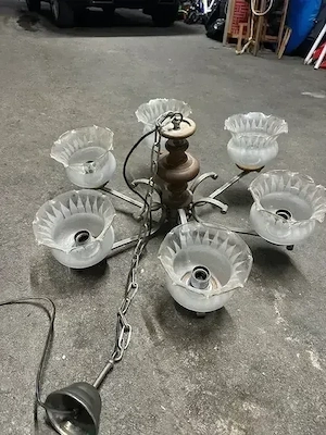 Luster, Kronleuchter, 6 flammig