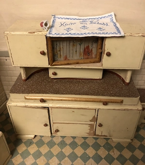 Puppenküche, Miniaturküche antik Bild 2