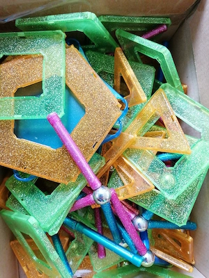 Magnetspiel  Bausteine diverse Formen