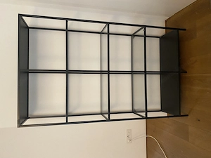 IKEA VITTSJÖ Regal schwarz Glas   wie neu Bild 2