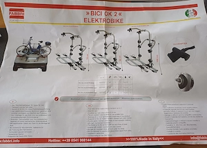 Fahrradträger Heckträger für E-Bikes Fabbri, neuwertig Bild 4