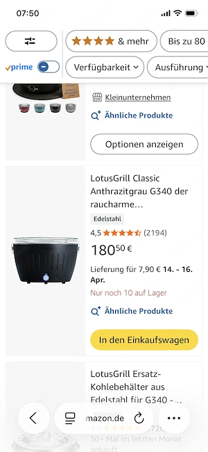 Grill Lotusgrill Rauchfrei Bild 3