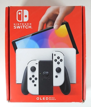 Nintendo Switch OLED-Modell 64GB Handheld-Spielekonsole Weiß neuwertig * Bild 3