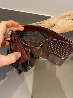 Ledergeldtasche Vintage Bild 3