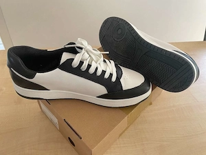 Leder-Sneaker, schwarz-weiß, Gr. 40, neu im Originalkarton Bild 3